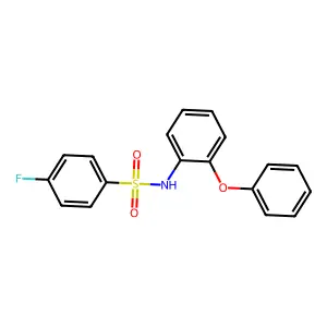 4-fluoro-N-(2-phenoxyphenyl)benzenesulfonamide structure
