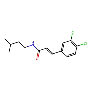 3-(3,4-dichlorophenyl)-N-isopentylacrylamide structure