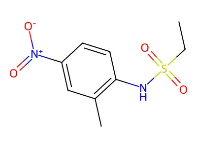 N-(2-methyl-4-nitrophenyl)ethanesulfonamide structure
