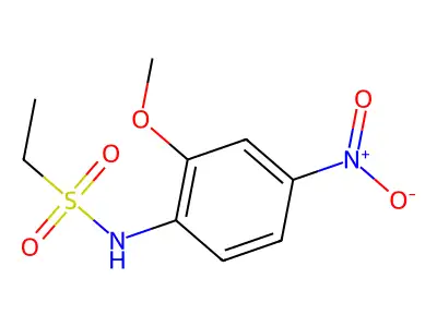 N-(2-methoxy-4-nitrophenyl)ethane-1-sulfonamide structure