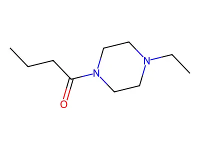 Piperazine, 1-ethyl-4-(1-oxobutyl)- structure
