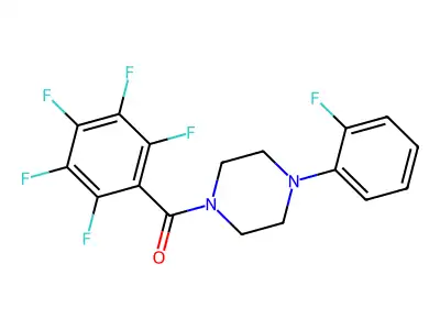 [4-(2-Fluorophenyl)piperazin-1-yl]-(2,3,4,5,6-pentafluorophenyl)methanone structure