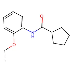 N-(2-ethoxyphenyl)cyclopentanecarboxamide structure