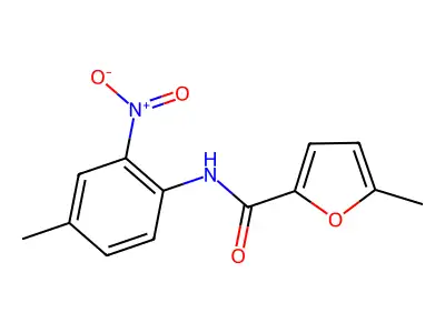 2-Furancarboxamide, 5-methyl-N-(4-methyl-2-nitrophenyl)- structure