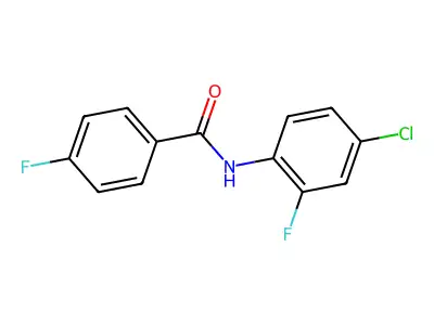 N-(4-chloro-2-fluorophenyl)-4-fluorobenzamide structure