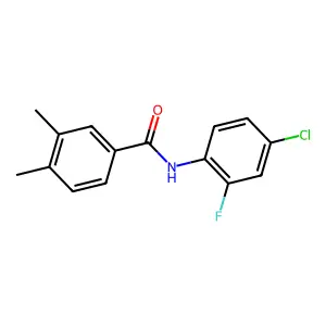 N-(4-氯-2-氟苯基)-3,4-二甲基苯甲酰胺 structure