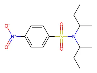 N,N-di(butan-2-yl)-4-nitrobenzenesulfonamide structure