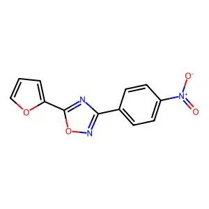 5-(Furan-2-yl)-3-(4-nitrophenyl)-1,2,4-oxadiazole structure
