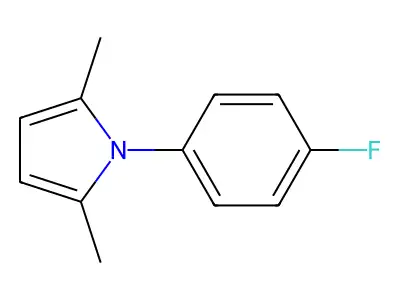 1-(4-Fluorophenyl)-2,5-dimethylpyrrole structure