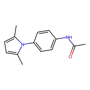 N-[4-(2,5-dimethylpyrrol-1-yl)phenyl]acetamide structure