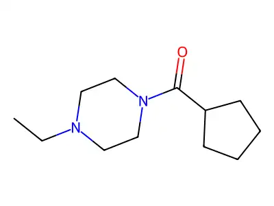 Piperazine, 1-(cyclopentylcarbonyl)-4-ethyl-(9CI) structure