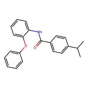 N-(2-phenoxyphenyl)-4-propan-2-ylbenzamide structure