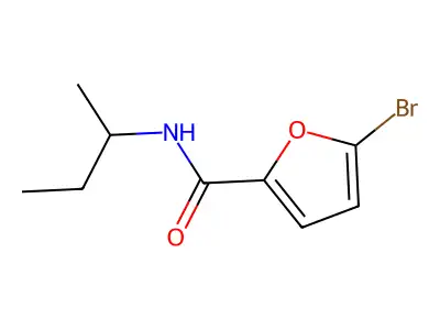 5-Bromo-N-(sec-butyl)-2-furamide structure