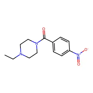 1-Ethyl-4-(4-nitrobenzoyl)piperazine structure