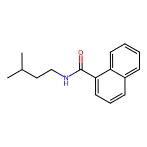 N-(3-甲基丁基)萘-1-甲酰胺 structure