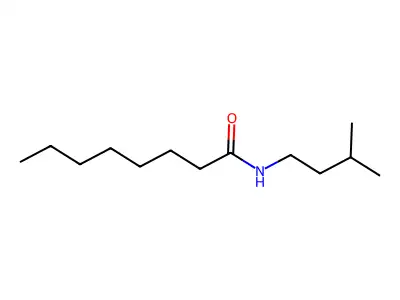 Isopentyl caprylamide structure