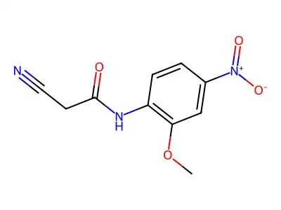 2-cyano-N-(2-methoxy-4-nitrophenyl)acetamide structure