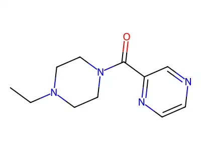 (4-Ethyl-1-piperazinyl)(2-pyrazinyl)methanone structure