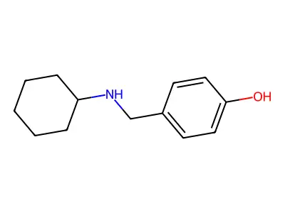 4-[(Cyclohexylamino)methyl]phenol structure