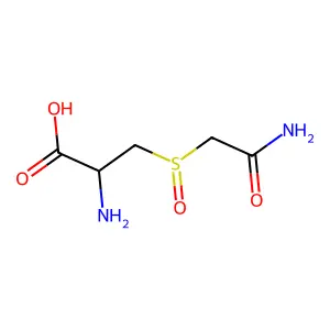 (2R)-2-amino-3-(2-amino-2-oxoethyl)sulfinylpropanoic acid structure