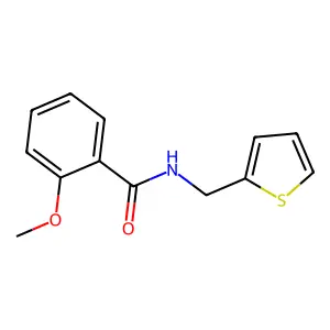 2-methoxy-N-(2-thienylmethyl)benzamide structure