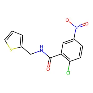 2-氯-5-硝基-N-(硫代phen-2-yl甲基)苯甲酰胺 structure