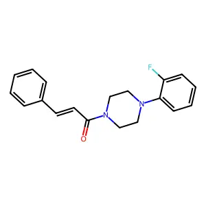 1-[4-(2-Fluorophenyl)piperazin-1-yl]-3-phenyl-prop-2-en-1-one structure