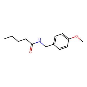 N-[(4-methoxyphenyl)methyl]pentanamide structure