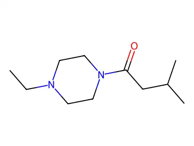 Piperazine, 1-ethyl-4-(3-methyl-1-oxobutyl)- structure