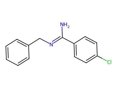 N-benzyl-4-chlorobenzenecarboximidamide structure
