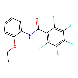 N-(2-ethoxyphenyl)-2,3,4,5,6-pentafluorobenzamide structure
