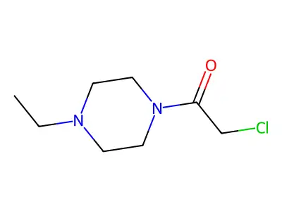 2-Chloro-1-(4-ethylpiperazin-1-yl)ethanone structure