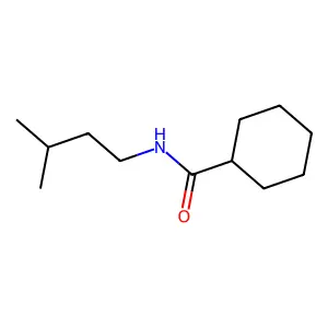 N-isopentylcyclohexanecarboxamide structure