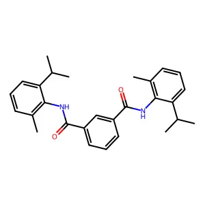 1-N,3-N-bis(2-methyl-6-propan-2-ylphenyl)benzene-1,3-dicarboxamide structure