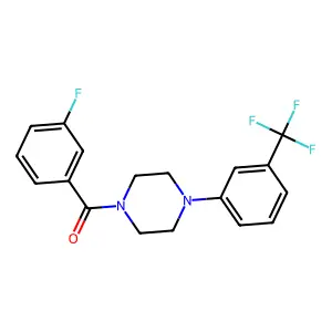 1-(3-Fluorobenzoyl)-4-[3-(trifluoromethyl)phenyl]piperazine structure