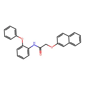 2-naphthalen-2-yloxy-N-(2-phenoxyphenyl)acetamide structure