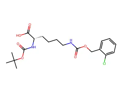 Boc-Lys(2-Cl-Z)-OH structure