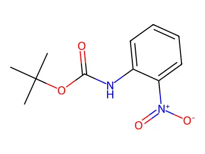 Tert-butyl 2-nitrophenylcarbamate structure