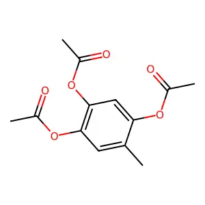 Toluene-2,4,5-triol, triacetate structure