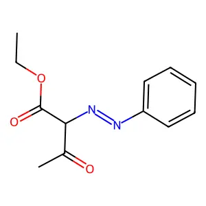 Ethyl 2-(phenylazo)acetoacetate structure
