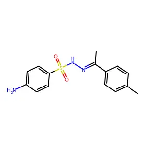 4-amino-N-[1-(4-methylphenyl)ethylideneamino]benzenesulfonamide structure
