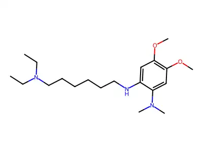 1-N-[6-(diethylamino)hexyl]-4,5-dimethoxy-2-N,2-N-dimethylbenzene-1,2-diamine structure