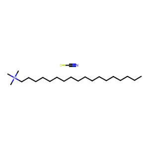 1-Octadecanaminium, N,N,N-trimethyl-, thiocyanate structure