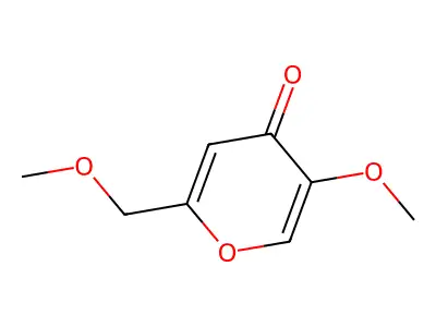 5-Methoxy-2-(methoxymethyl)-4-pyranone structure