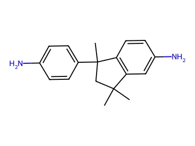 1-(4-Aminophenyl)-2,3-dihydro-1,3,3-trimethyl-1H-inden-5-amine structure