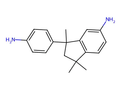 3-(4-Aminophenyl)-2,3-dihydro-1,1,3-trimethyl-1H-inden-5-amine structure