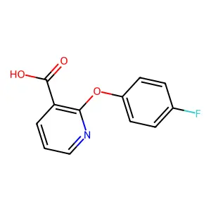 2-(4-Fluorophenoxy)nicotinic acid structure