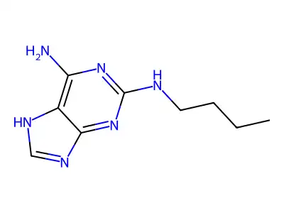N2-butyl-9H-purine-2,6-diamine structure