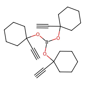 Tris(1-ethynylcyclohexyl) borate structure