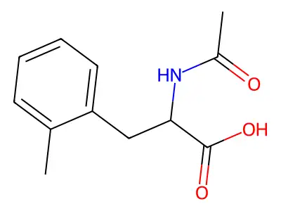 2-acetamido-3-(2-methylphenyl)propanoic Acid structure